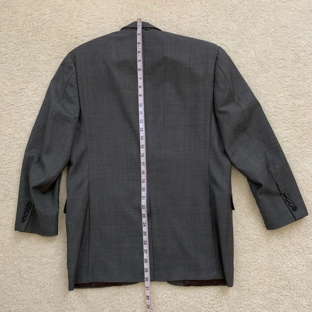 NWOT Hickey Freeman Loro Piana Grey Wool Blazer